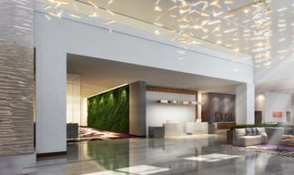 benefits of hotel lobby plants psychological lift