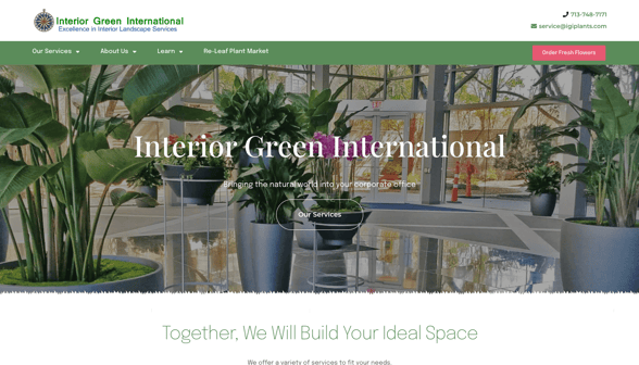 “Interior Green International Houston, TX”