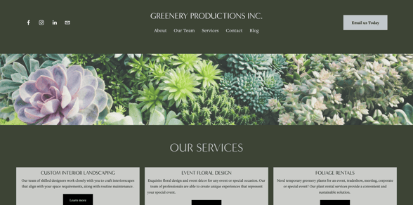 “Greenery Productions Inc Orlando, FL”