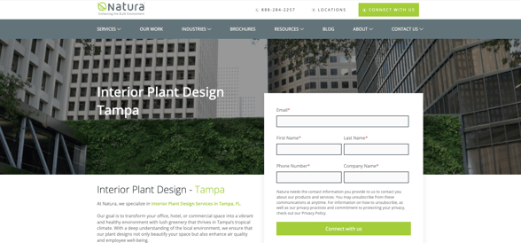 “Interior Plant Design Tampa, FL” 